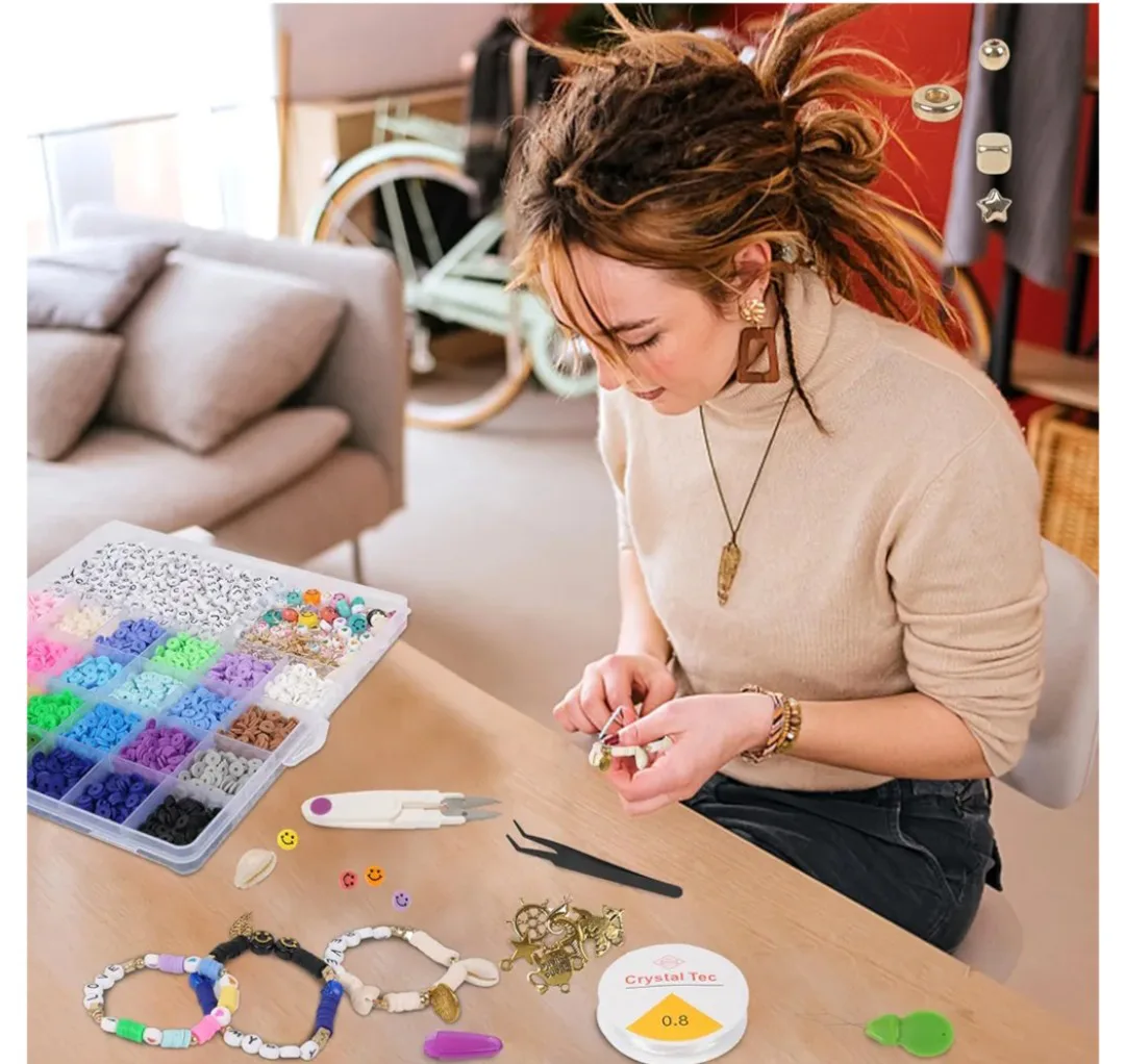 GREAT GIFT IDEA!  🎁    NEW!   Bead Jewelry Making Kit image indicator(4)