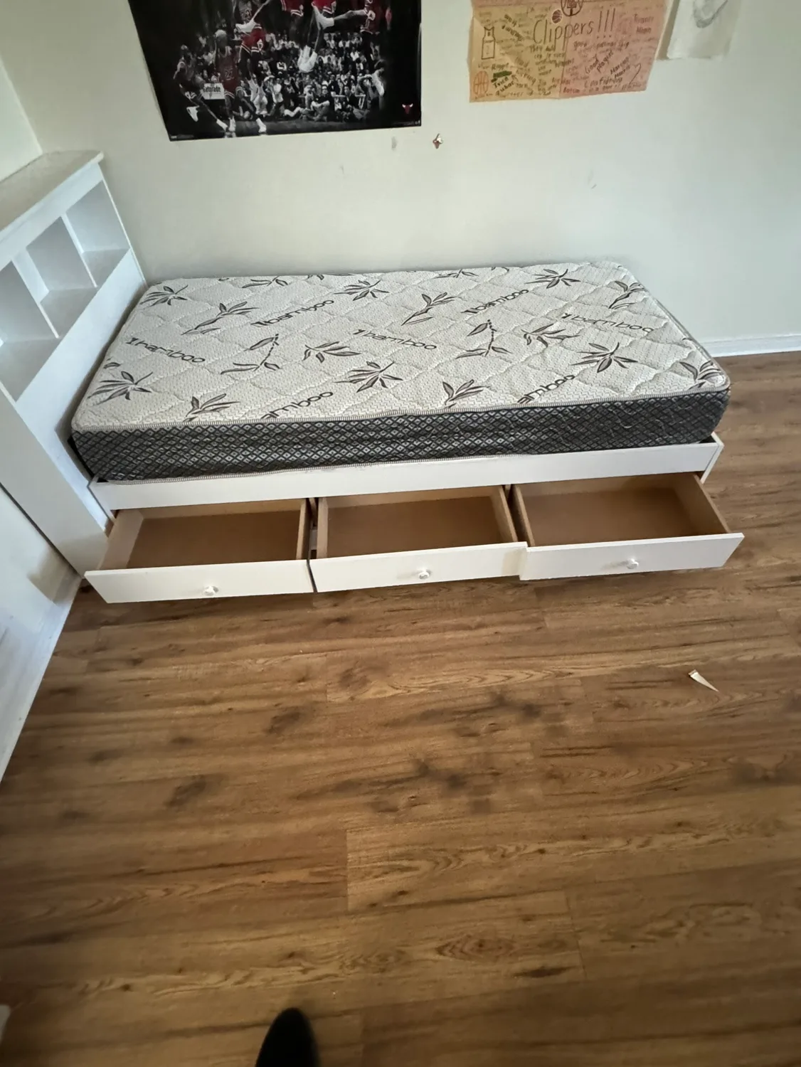Single bed with storage and mattress only 100 or best offer image indicator(2)