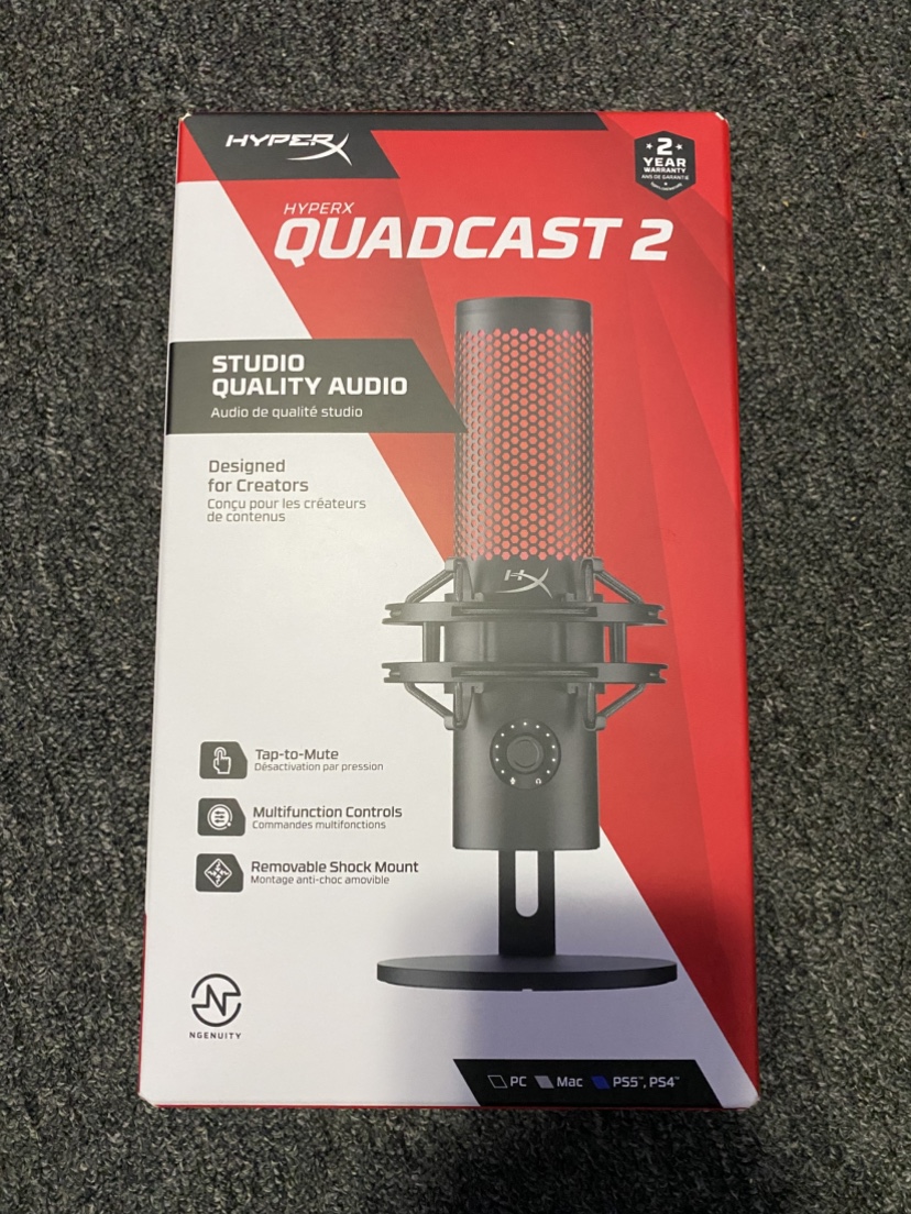 HyperX Quadcast 2 USB Microphone