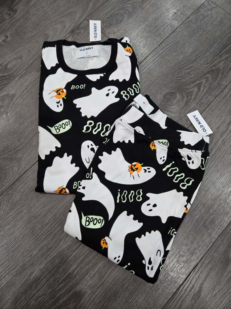 Old Navy Ghost Pajama Set - Size M