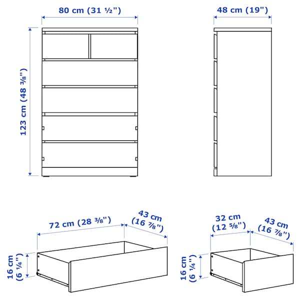 IKEA MALM 6-Drawer Dresser - photo 3