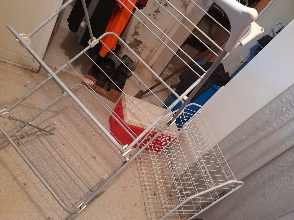 Folding Clothes Drying Rack and Shoe Rack