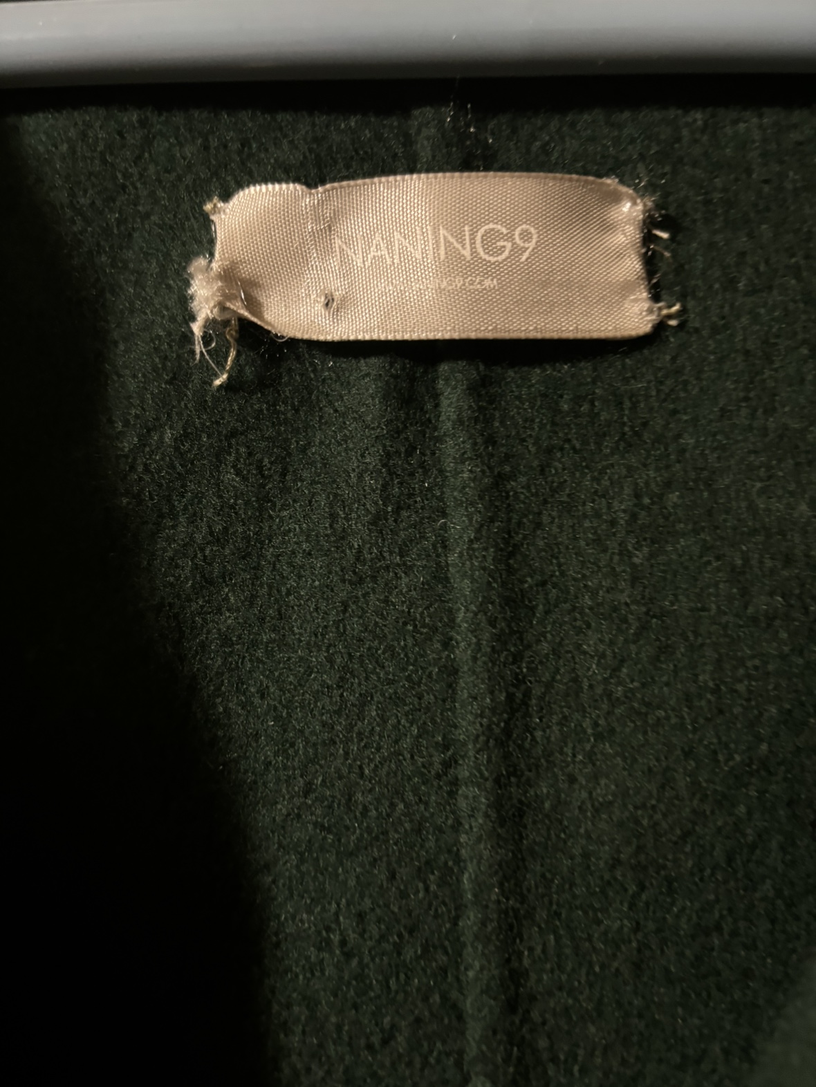 Wool Green Hooded oversized Coat with Belt One Size - photo 3