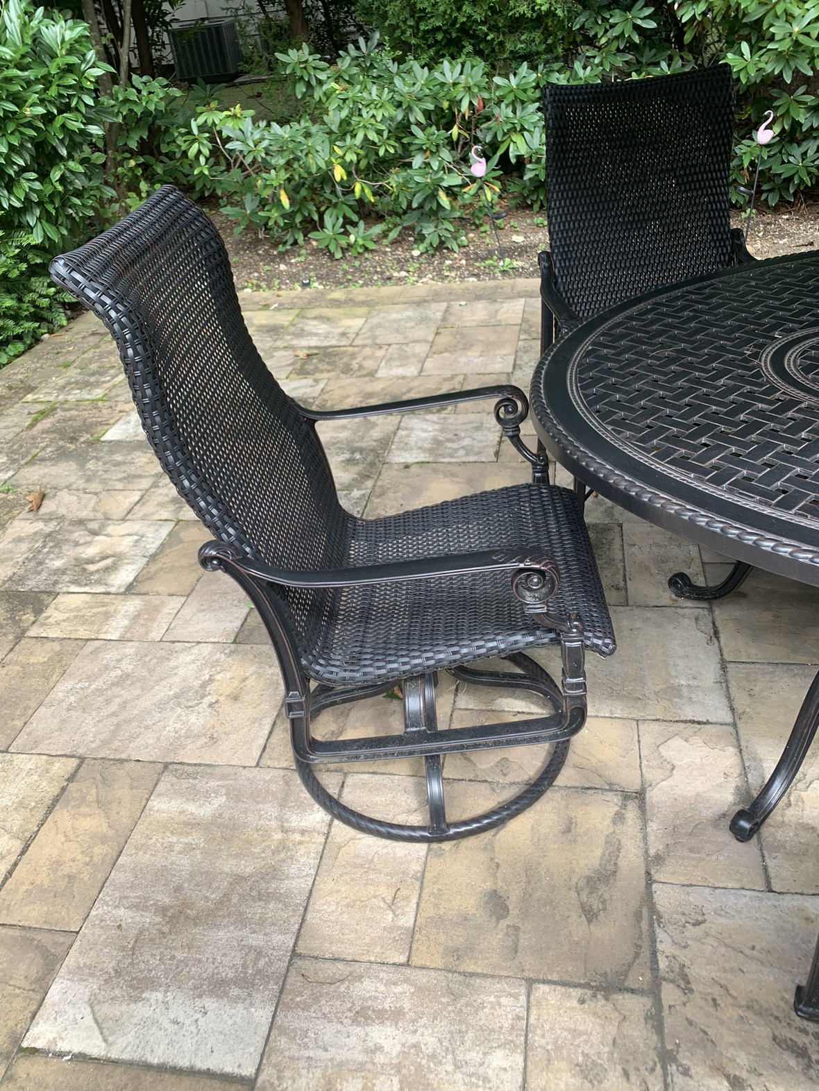 7-Piece Outdoor Patio Dining Set with Umbrella Hole - photo 4