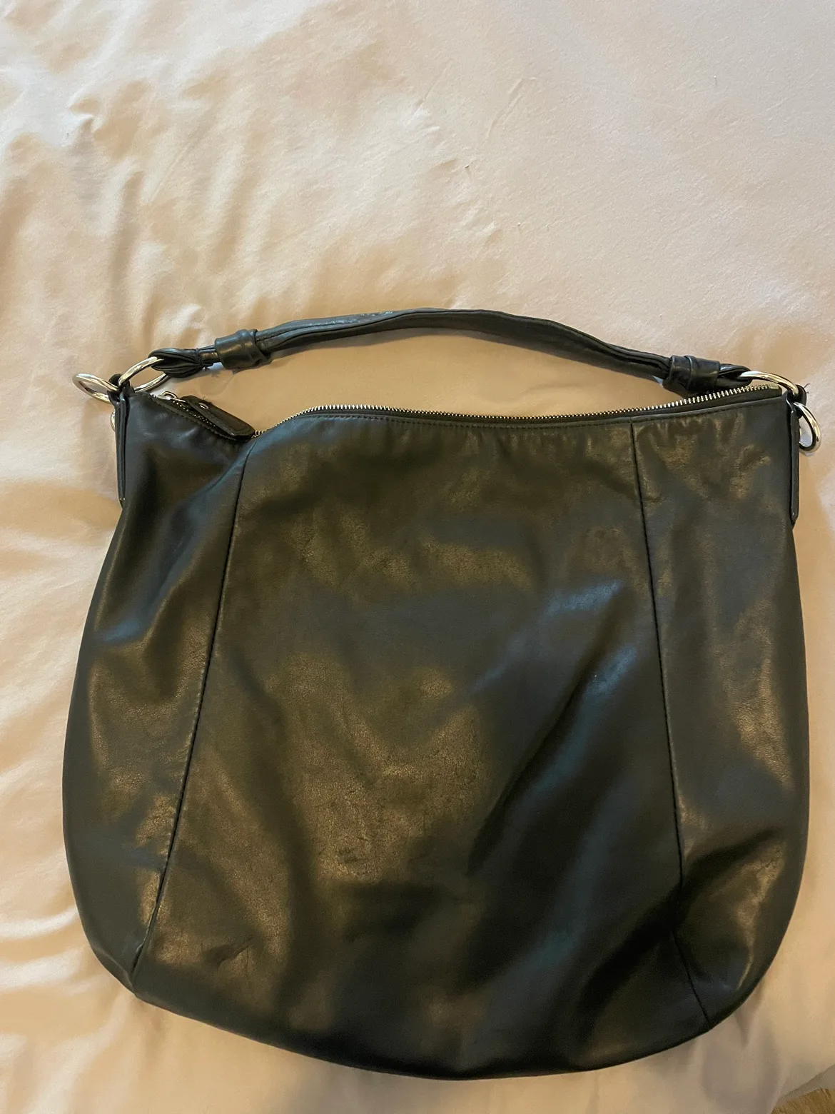 Coach Black Leather Shoulder Bag image indicator(2)