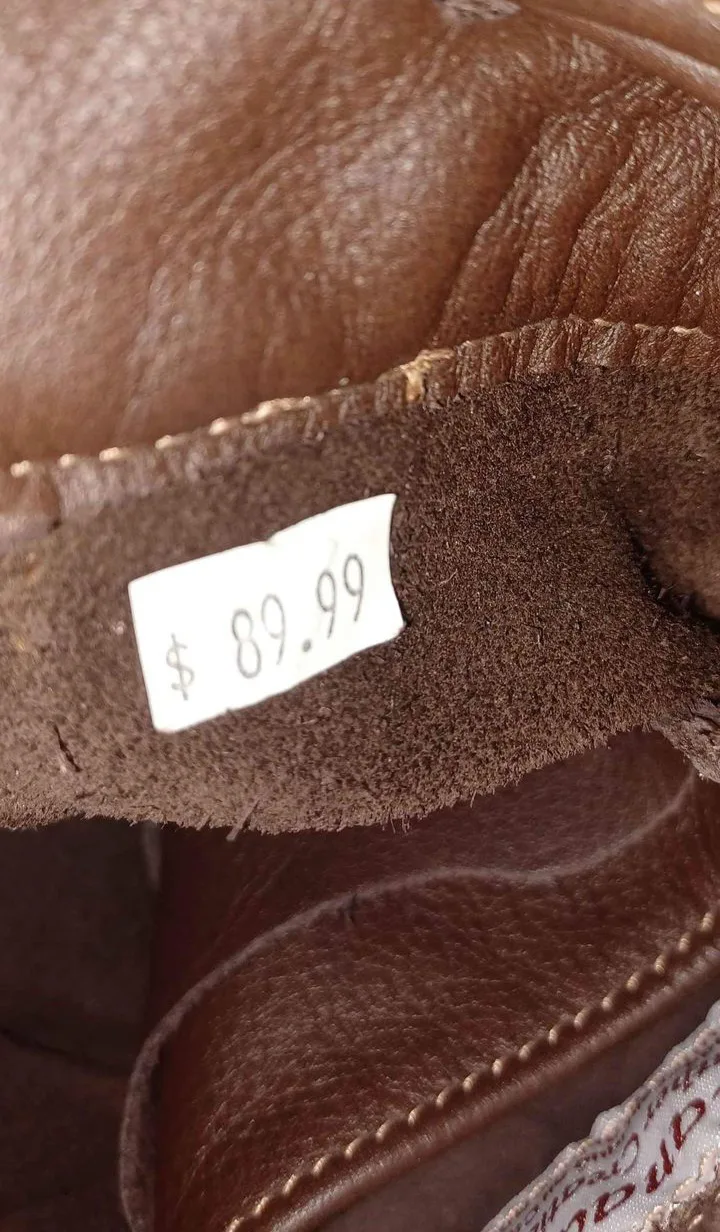 Canadian Leather Creations Brown Leather Fringe Bag image indicator(3)