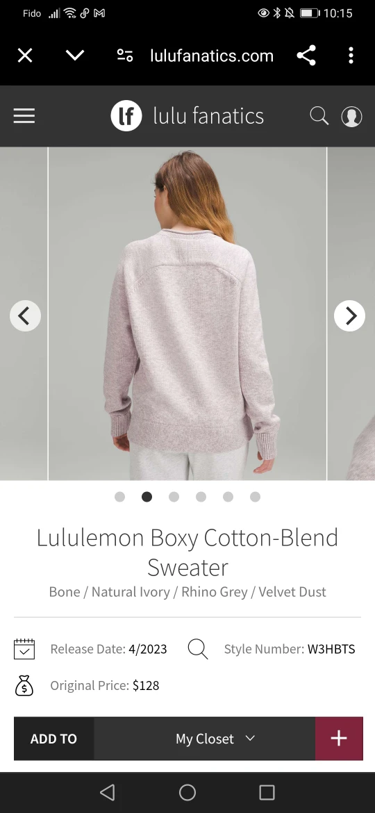 Lululemon Boxy Cotton-Blend Sweater - photo 2