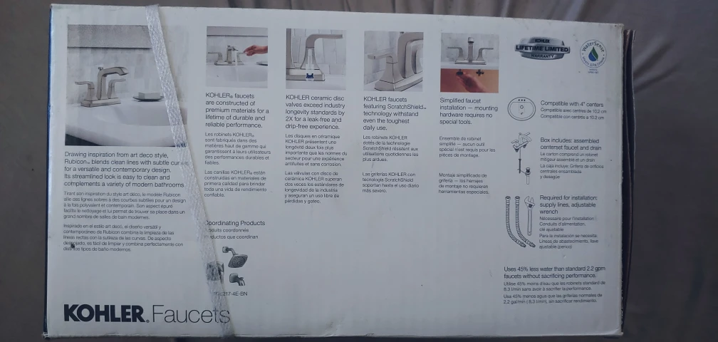 Kohler Rubicon 4" centerset bathroom faucey - photo 3