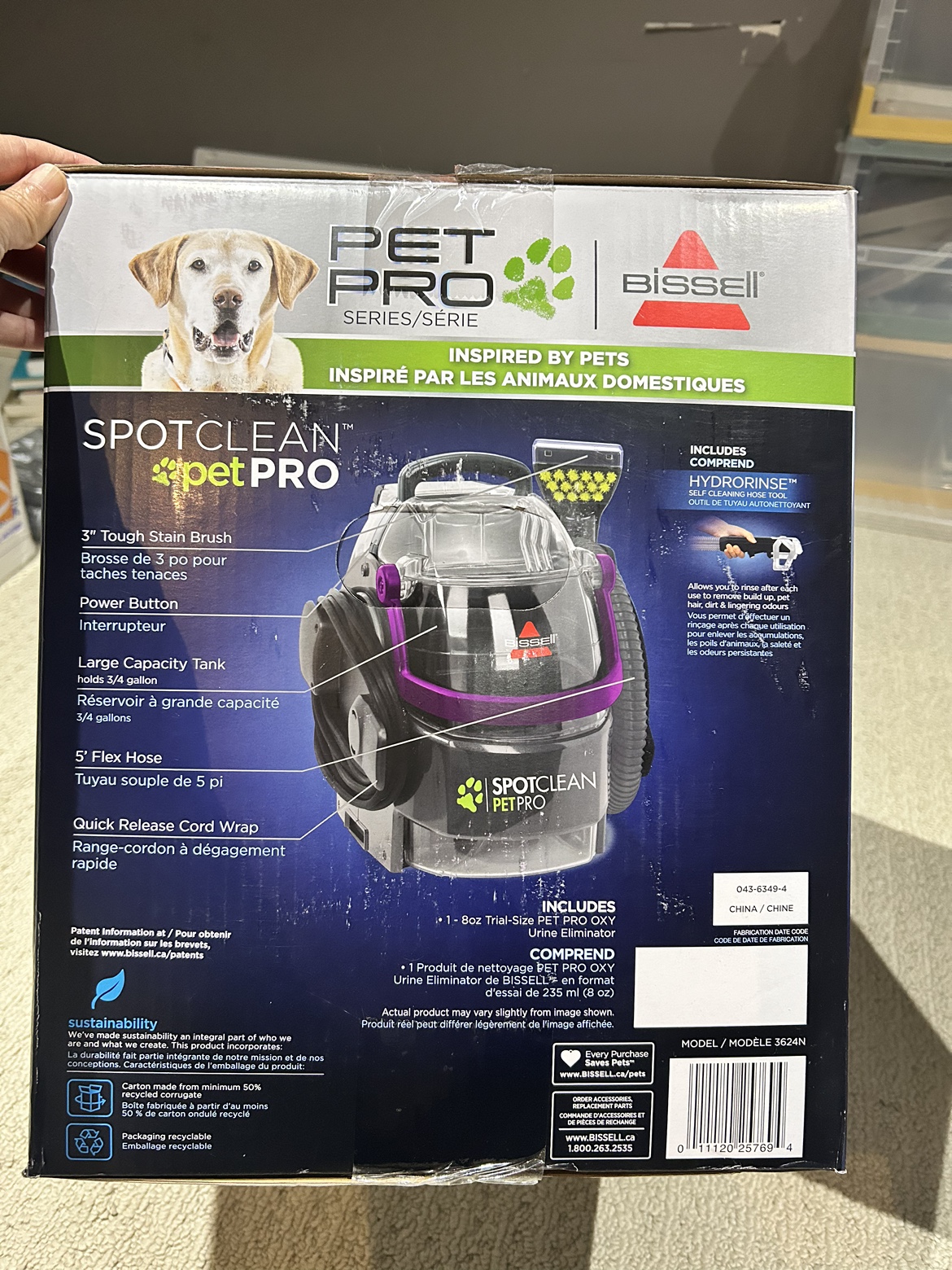 Bissell SpotClean Pet Pro Portable Carpet and Upholstery Cleaner - photo 2