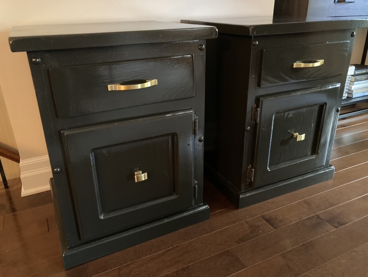 Black Nightstands (Pair) - photo 3
