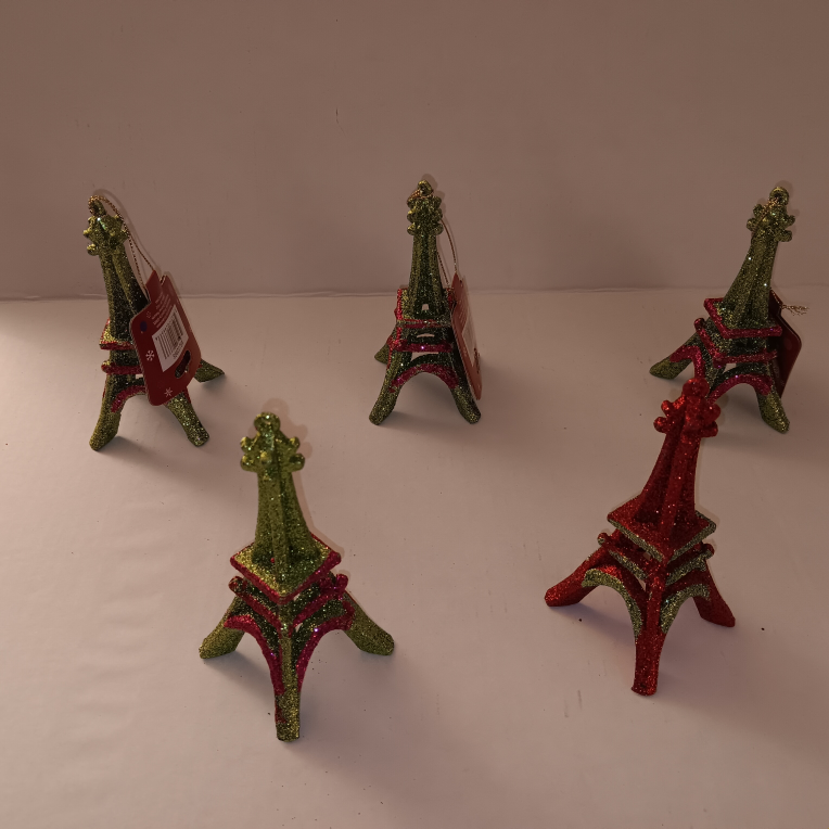 Eiffel Tower Holiday Ornaments NEW - photo 5
