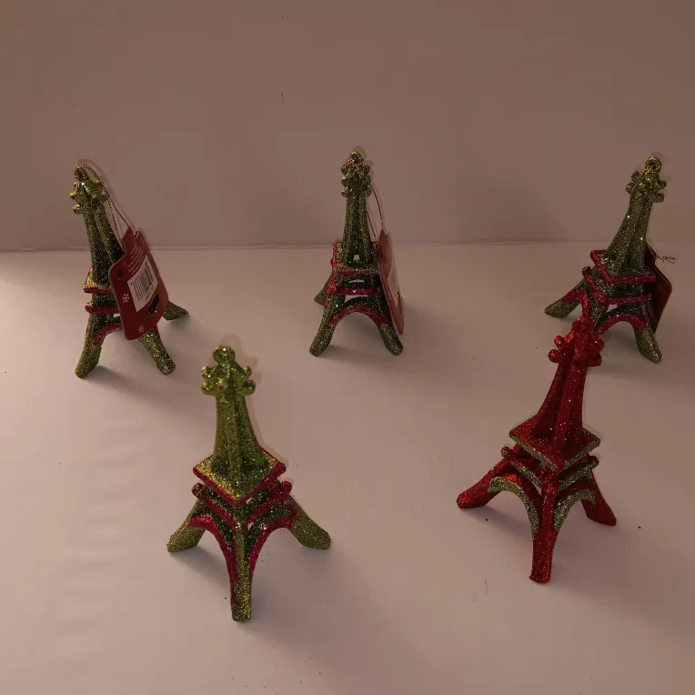 Eiffel Tower Holiday Ornaments NEW image indicator(5)