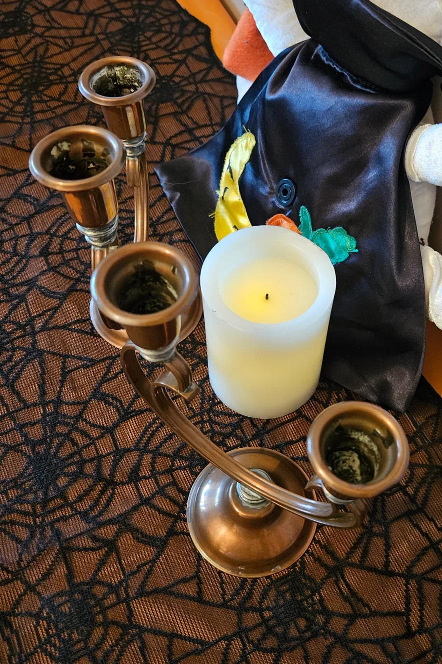 Vintage Venetian Copper Candelabras with Pewter Accents 🕯 image indicator(3)