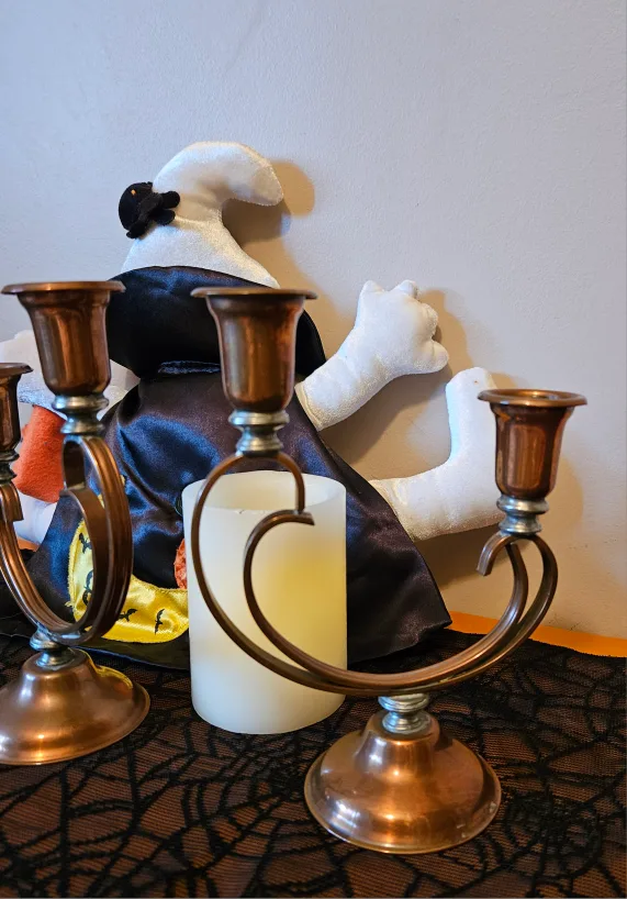 Vintage Venetian Copper Candelabras with Pewter Accents 🕯 image indicator(10)