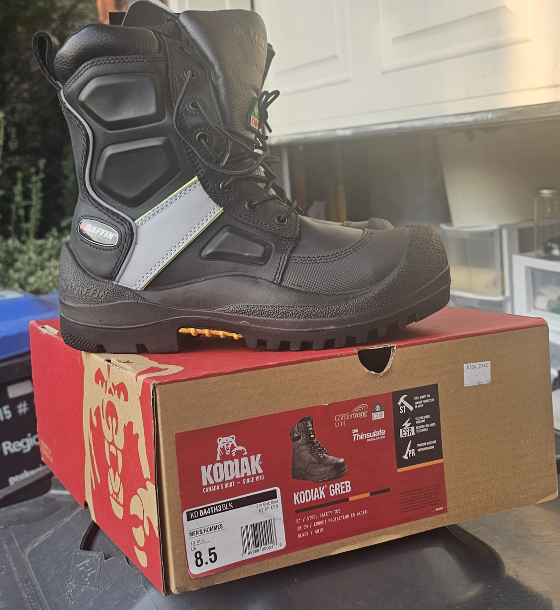 Kodiak Mens Work Boots Size 8.5
