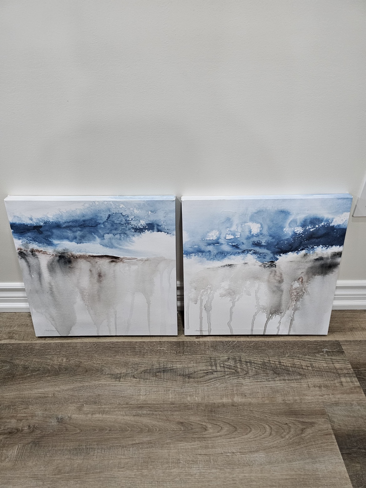 Set of 2 Abstract Canvas Art - photo 4