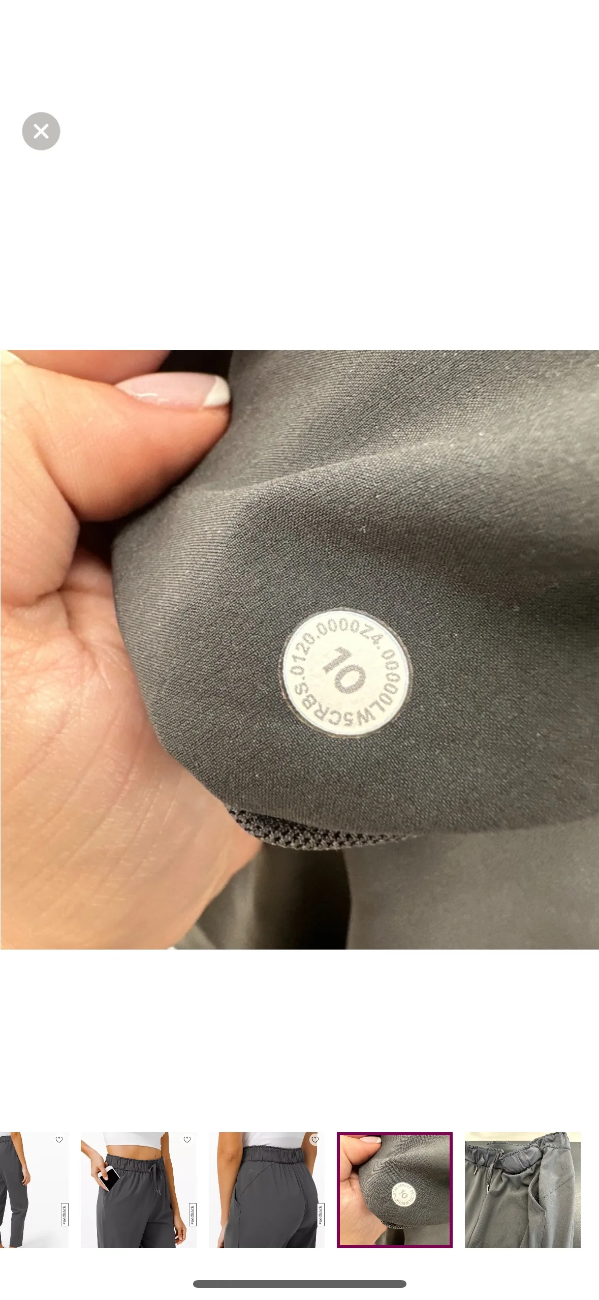 Lululemon Keep Moving Pant 25” full length size 10 image indicator(6)