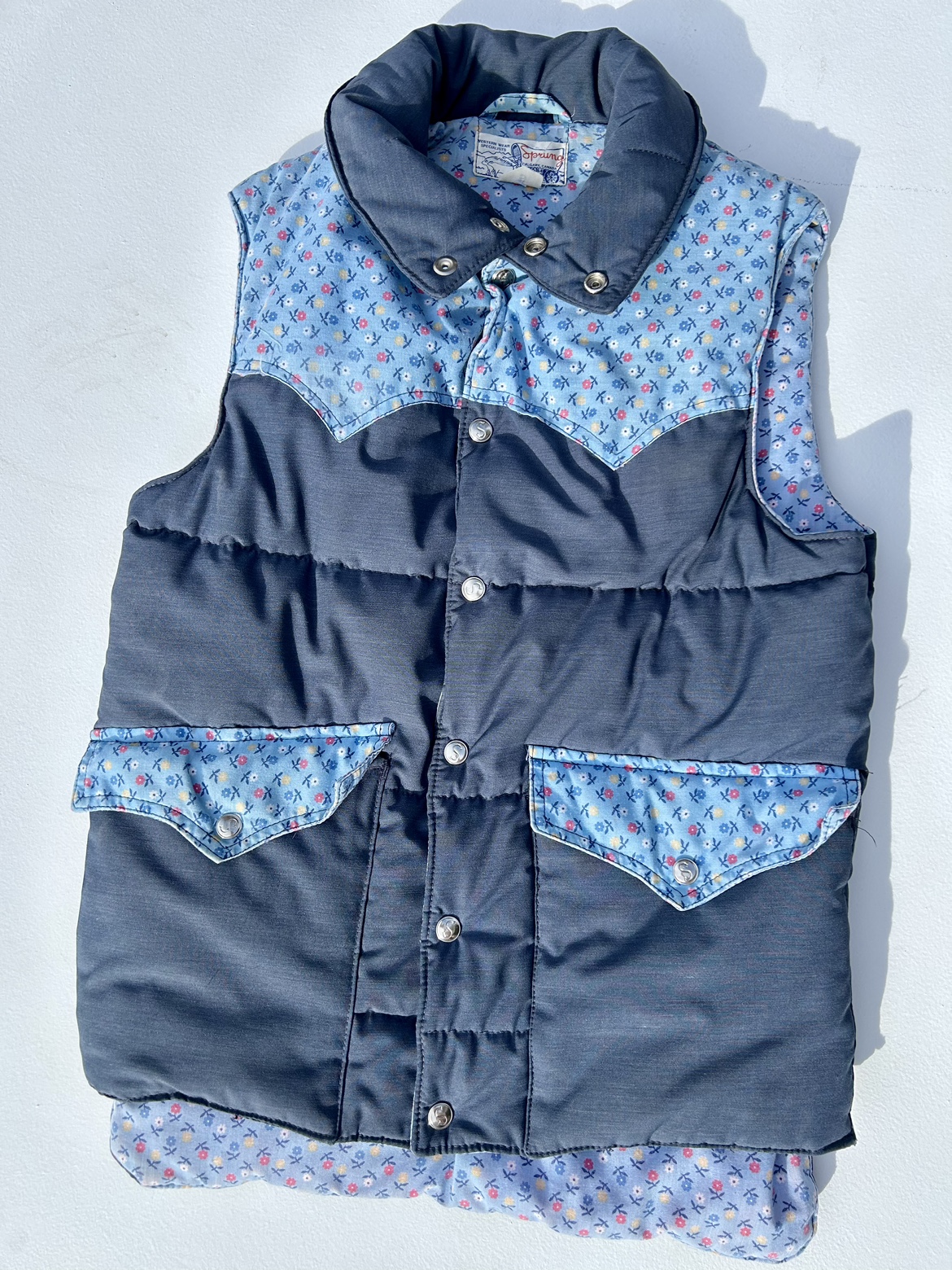 Vintage Sprung floral puffer vest - photo 2