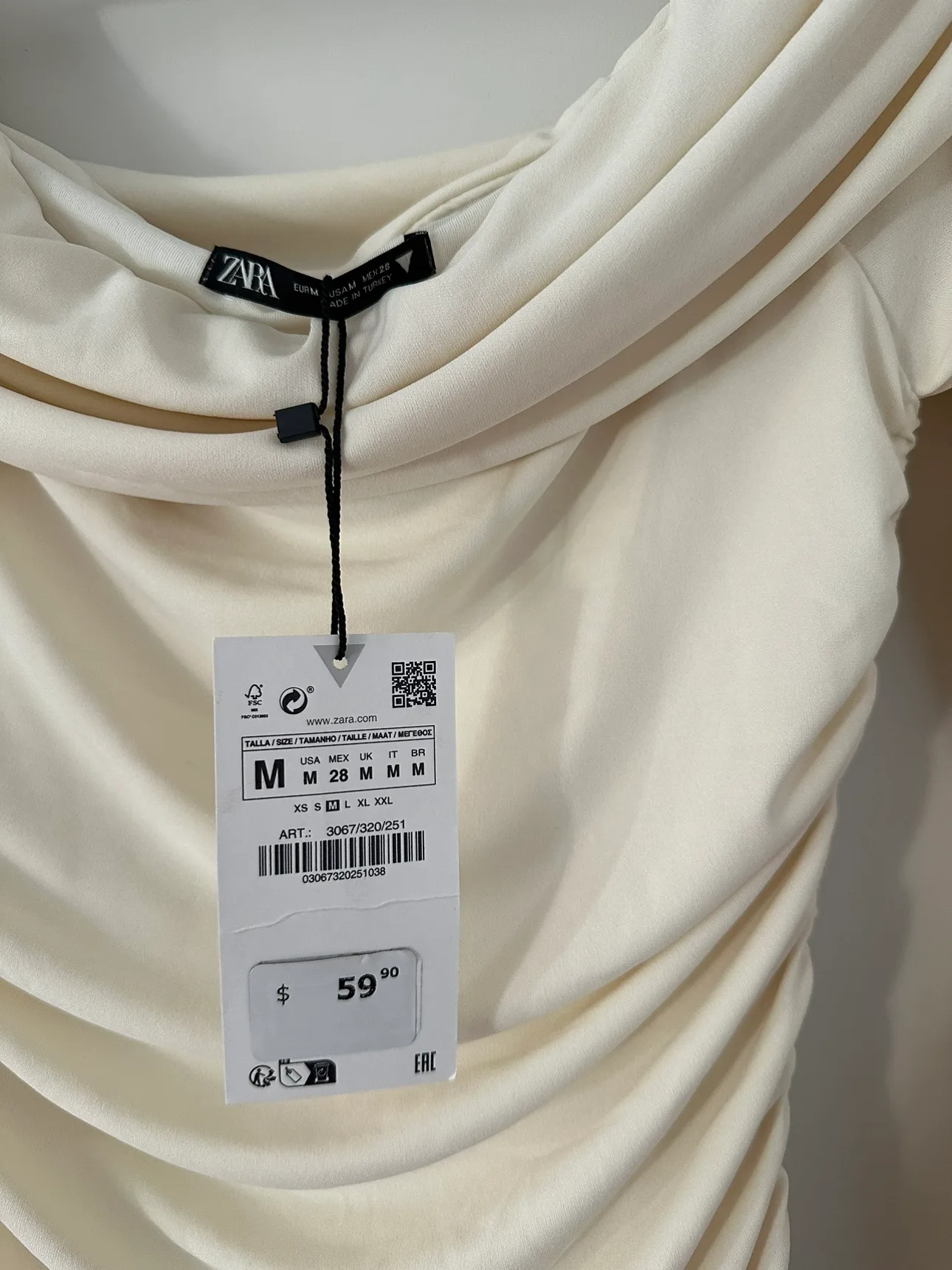 NEW Zara Off the Shoulder Dress image indicator(2)