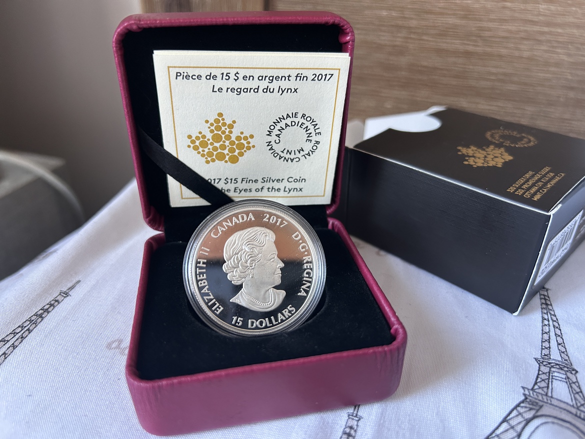 2017 Canadian $15 Silver Coin - The Eyes of the Lynx - photo 3