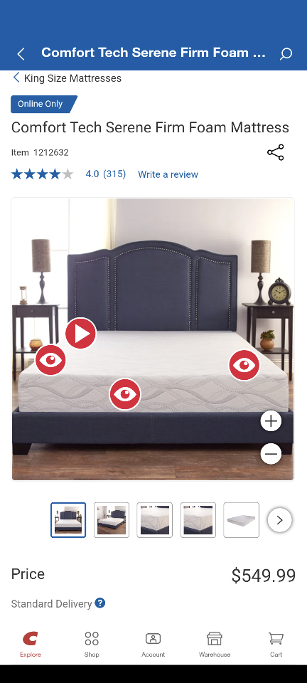 Comfort Tech Serene Foam Mattress - photo 2