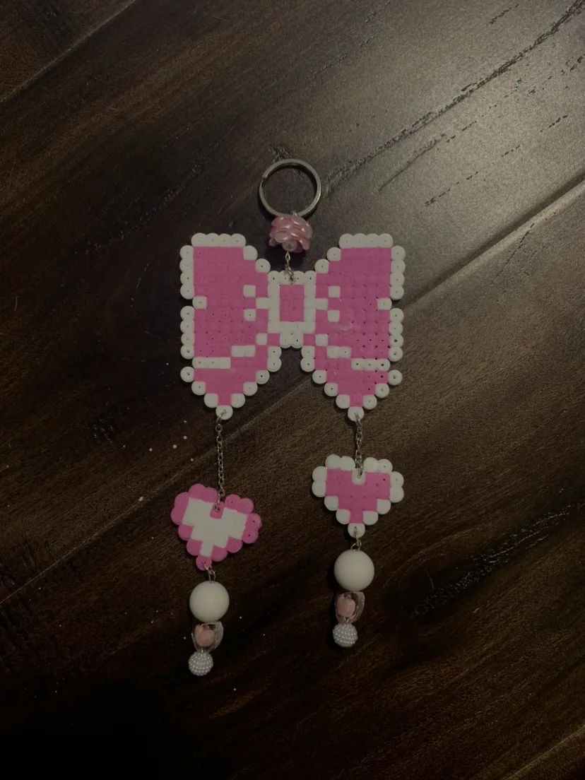 Perler Bead Keychains, earrings image indicator(6)