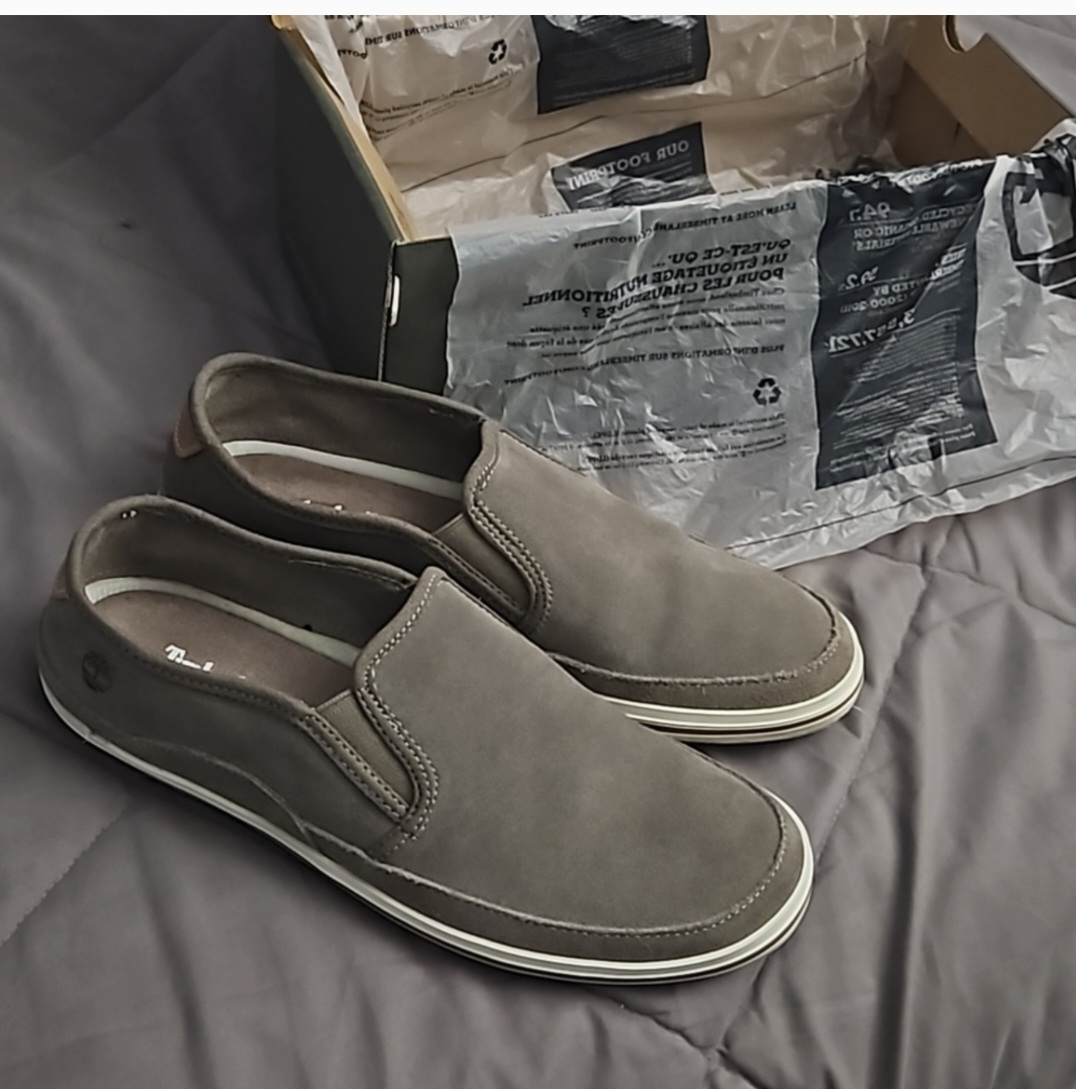 Timberland Earthkeepers Men's Grey Slip-on Shoes Size 10 - photo 4
