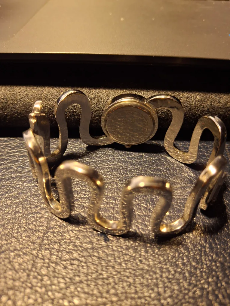 Women's Silver Tone Bangle Watch #freecycle image indicator(2)