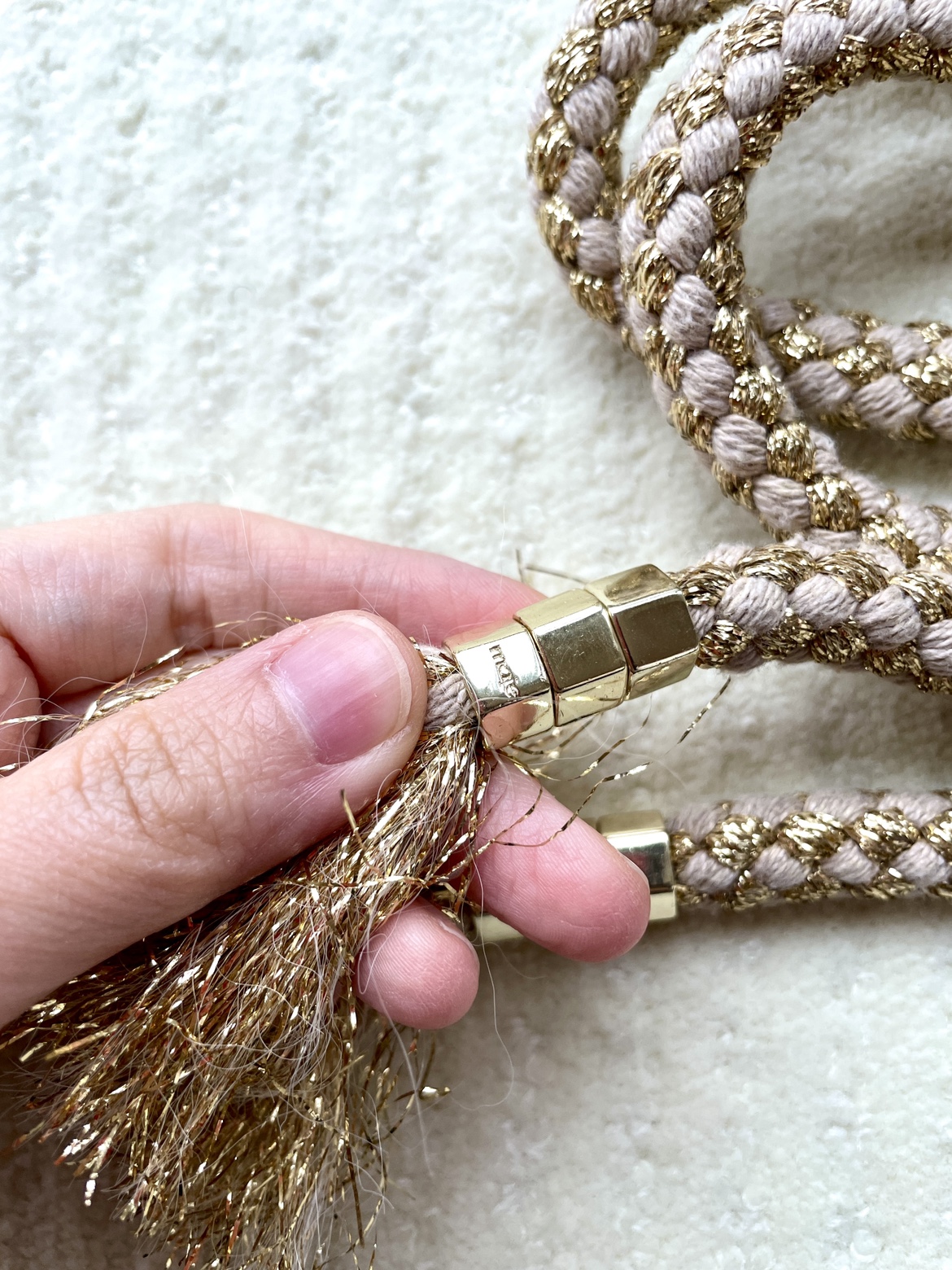 Brand New Maje Gold Rope Belt - photo 2