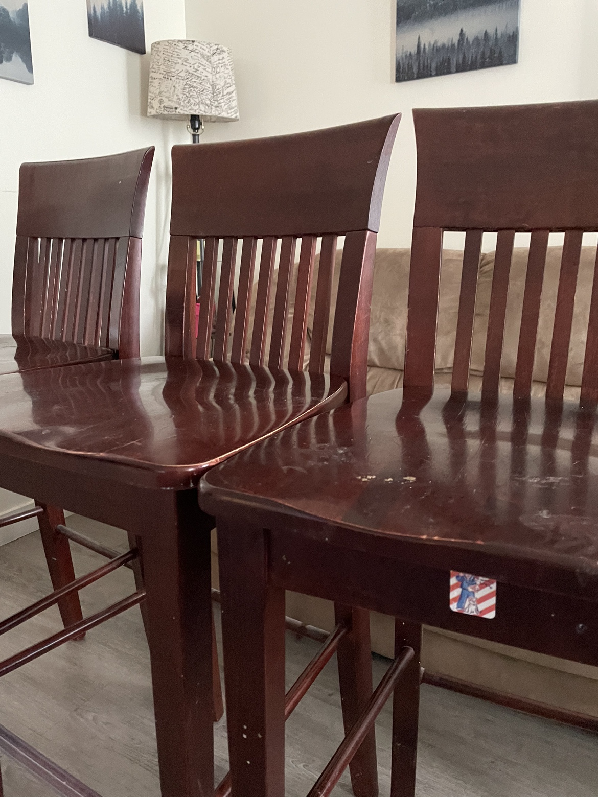 Set of 3 Bar Stools - photo 4