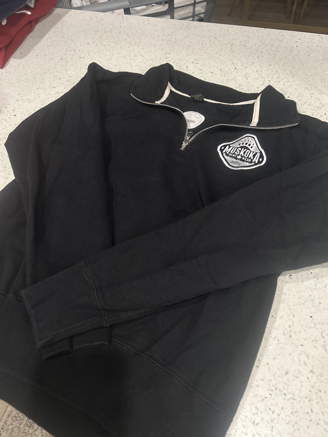 Black Muskoka Bear Wear 1/4 Zip - photo 2