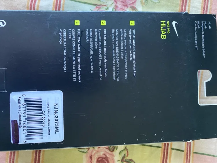 Nike Pro Hijab - Grey - Size ML image indicator(2)