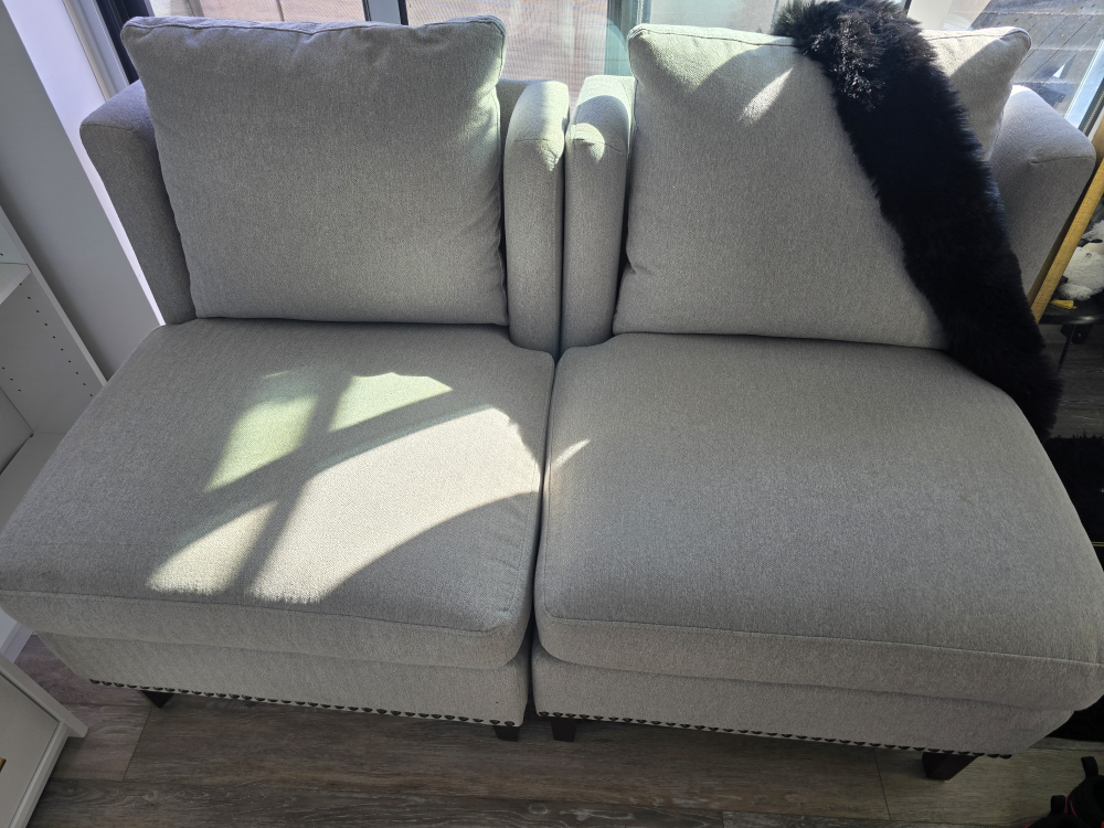 2 Grey Armchair set of 2
