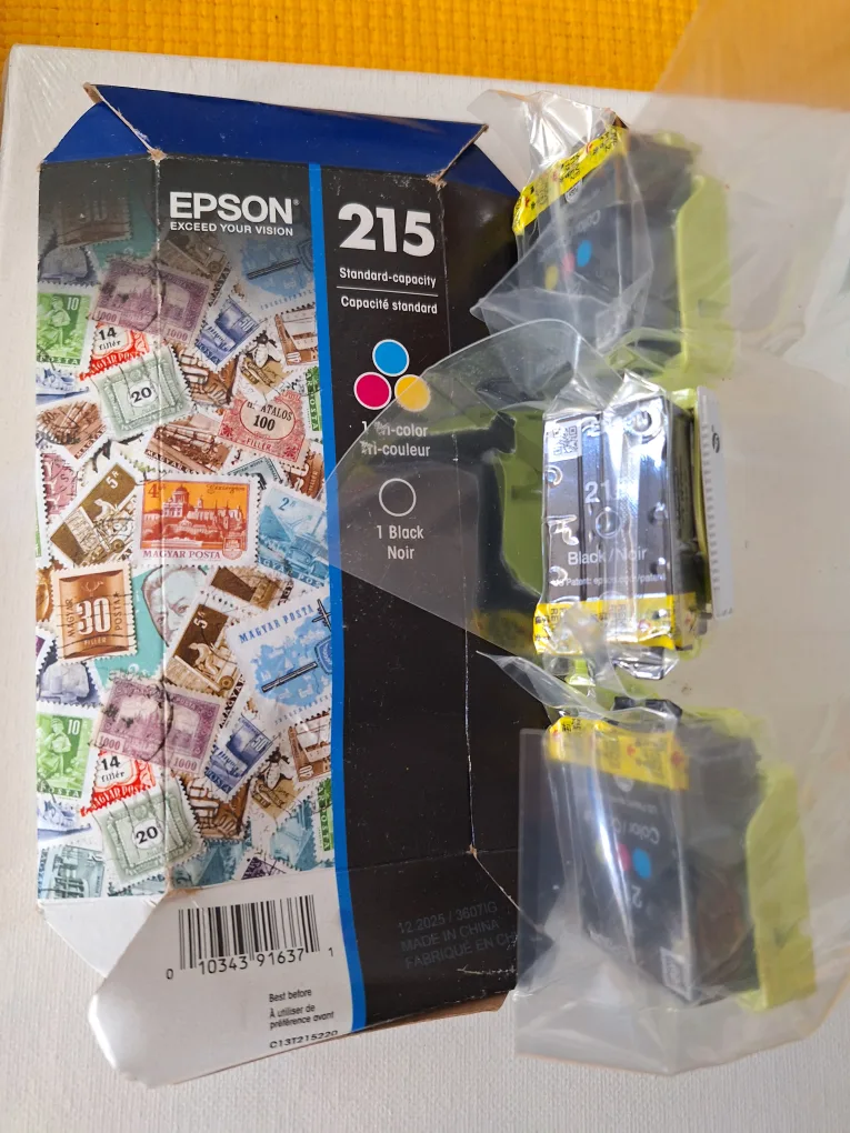 Epson 215 Ink Cartridges - 1 Black, 2 Tri-Colour image indicator(3)