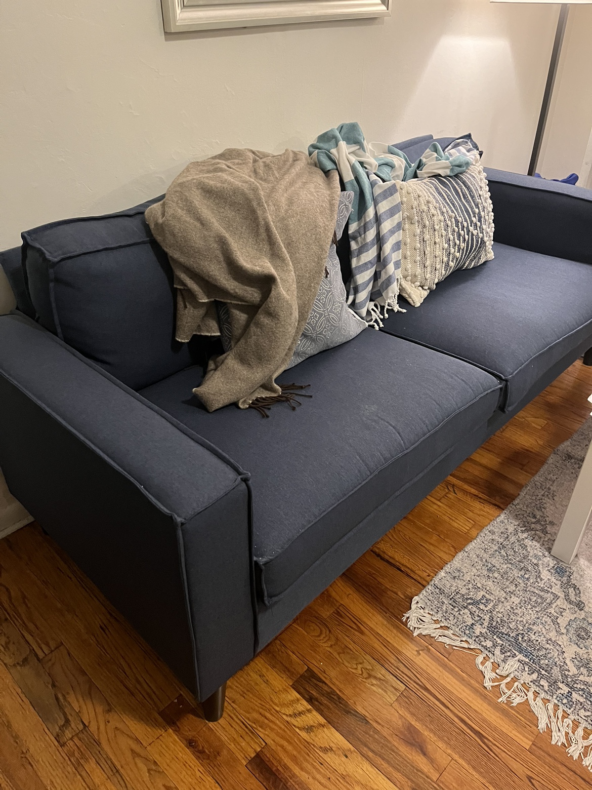 Navy Blue Sofa