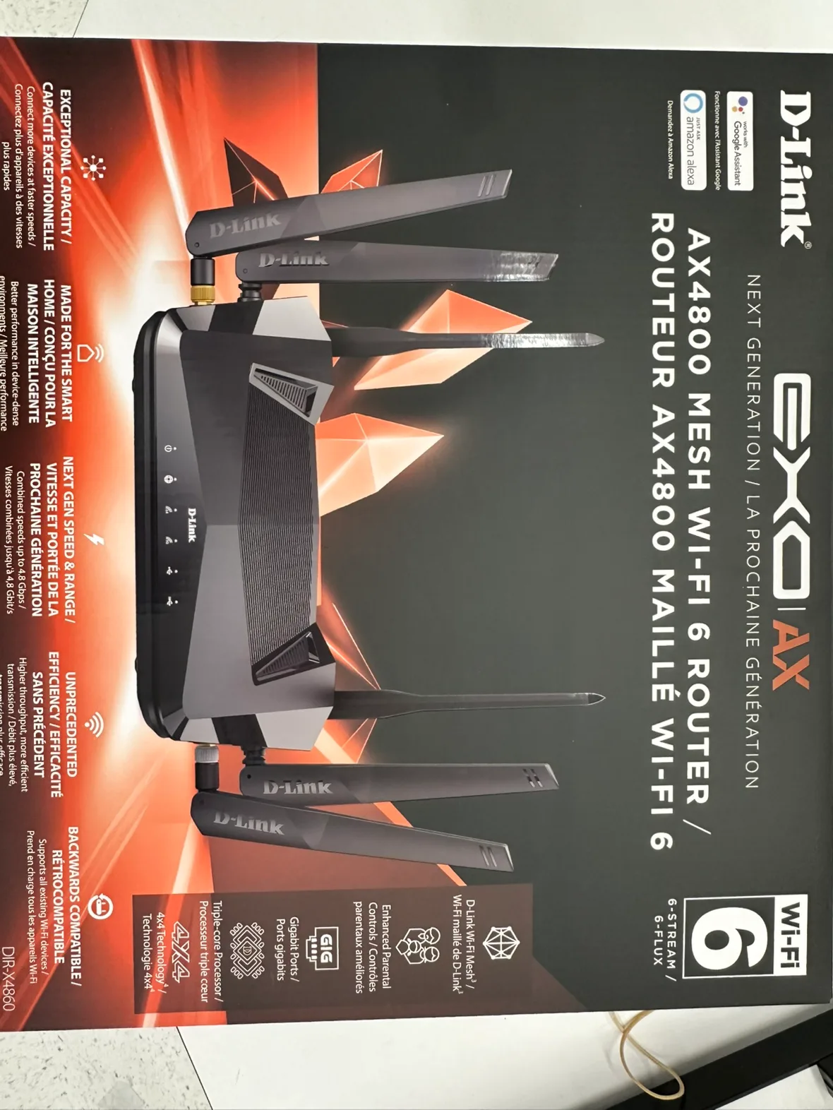 D-Link EXO AX 4800 Mesh Wi-Fi 6 Router thumbnail