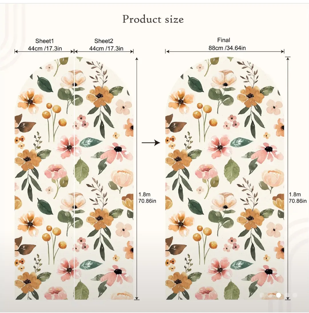New Floral Arch Wall Decal image indicator(2)