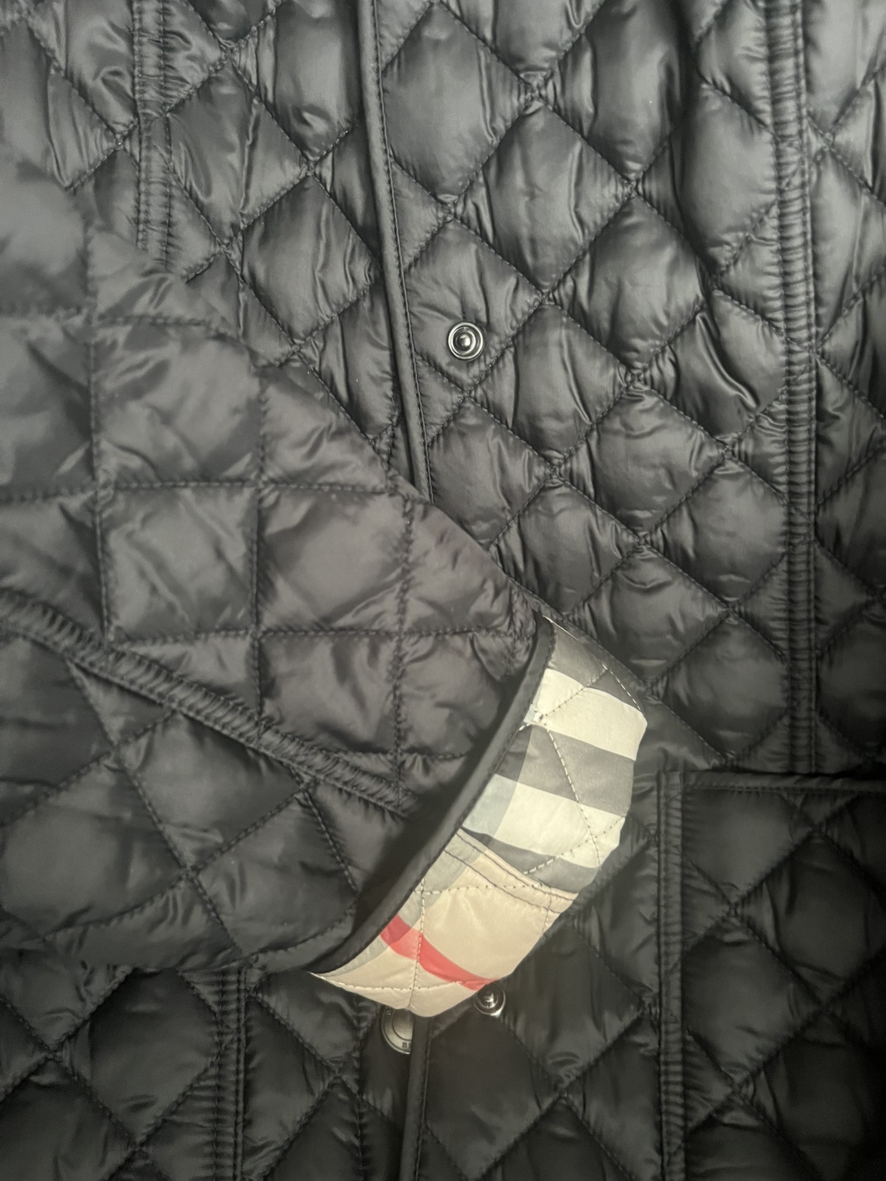 Black Burberry Quilted Jacket - photo 2