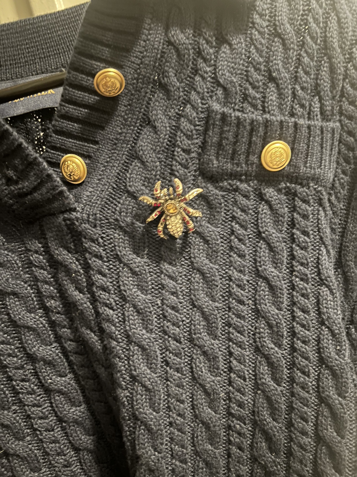 Rhinestone Spider Brooch - photo 2
