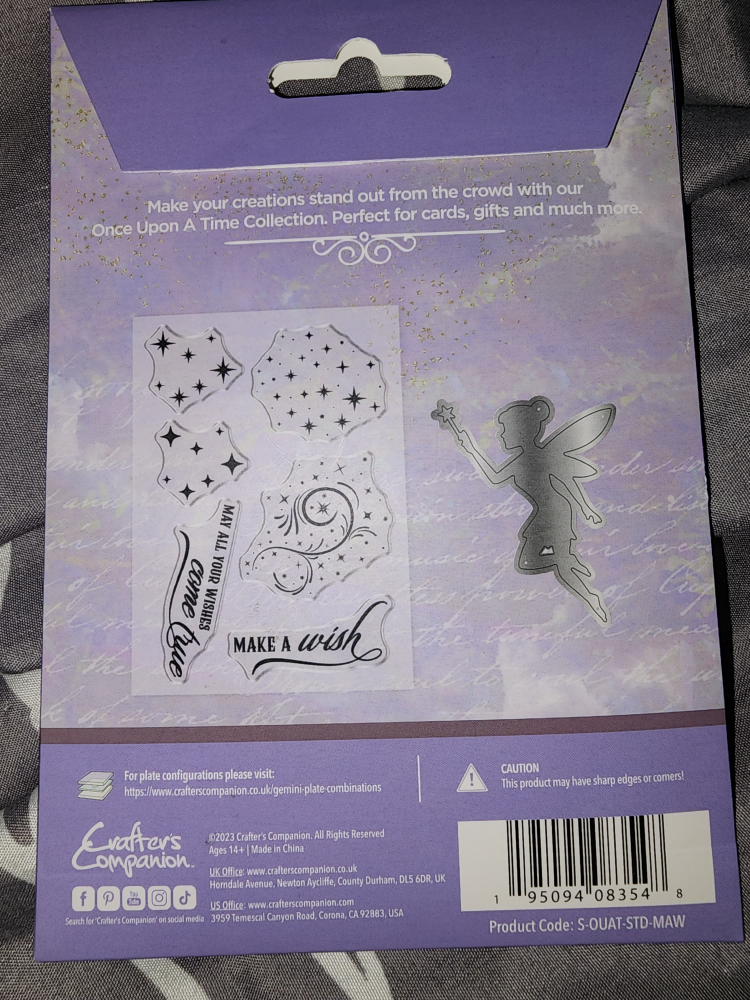 Crafter's Companion Once Upon A Time stamp and die set - photo 2