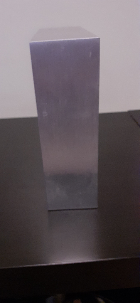 Silver Square clock 7.5" x7.5" x 2.5" - photo 3