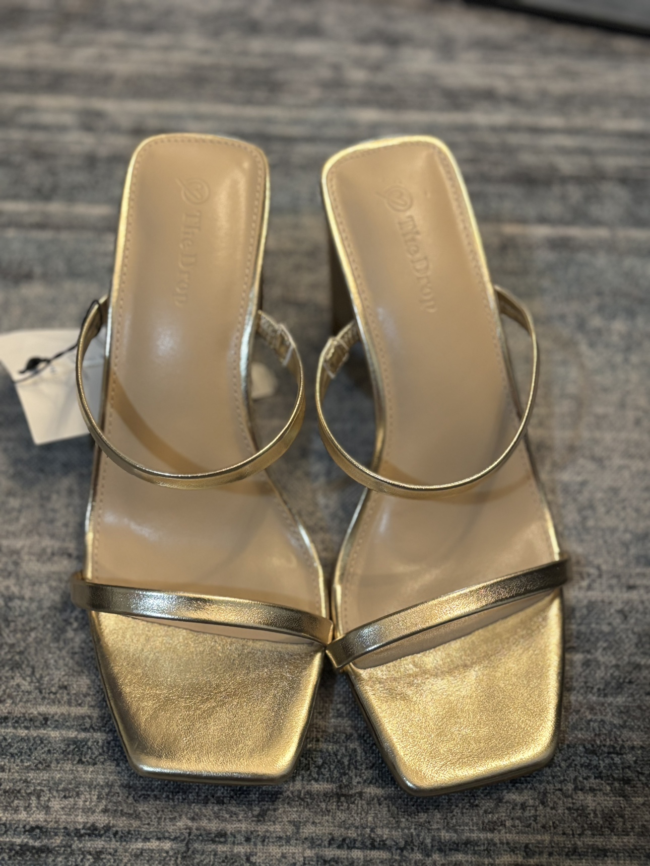 The Drop Gold Heels