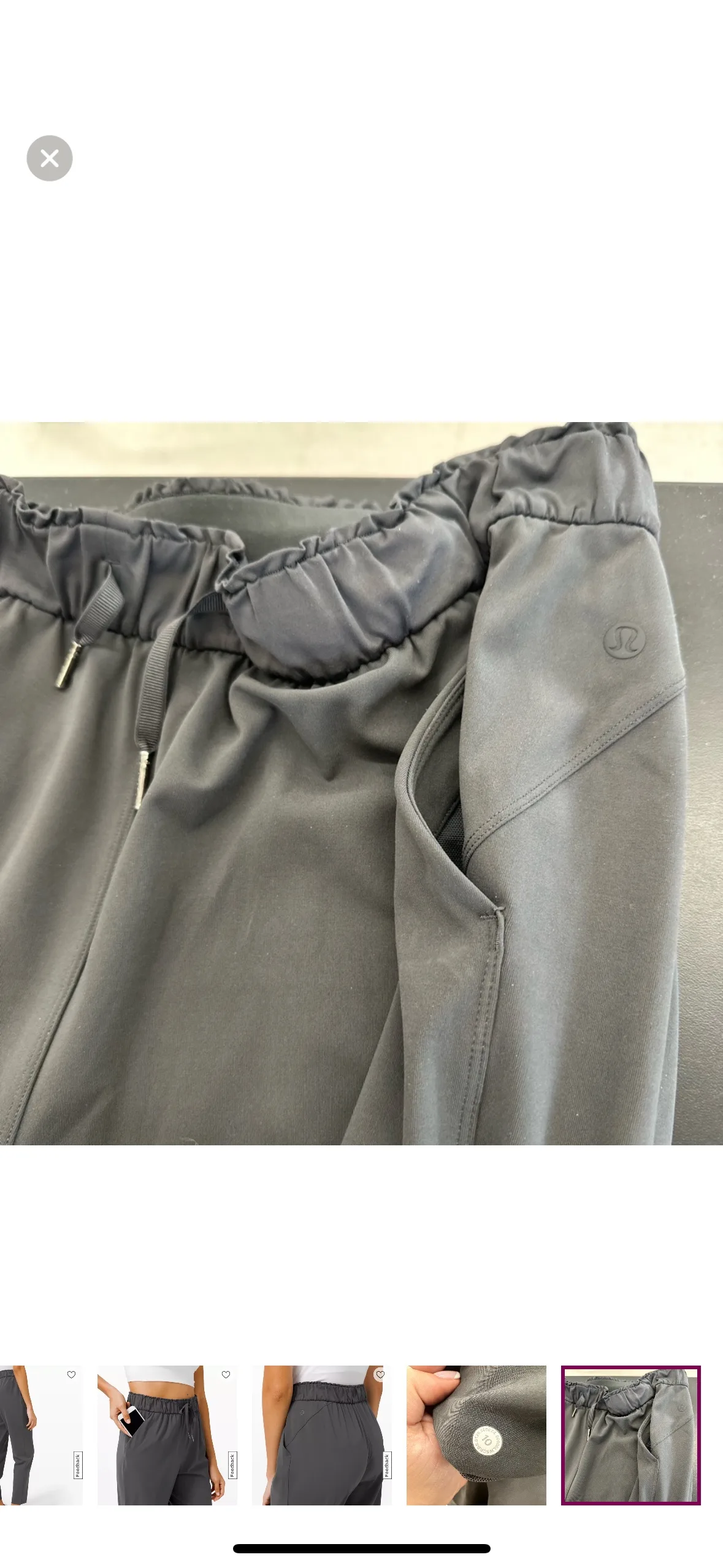 Lululemon Keep Moving Pant 25” full length size 10 image indicator(7)