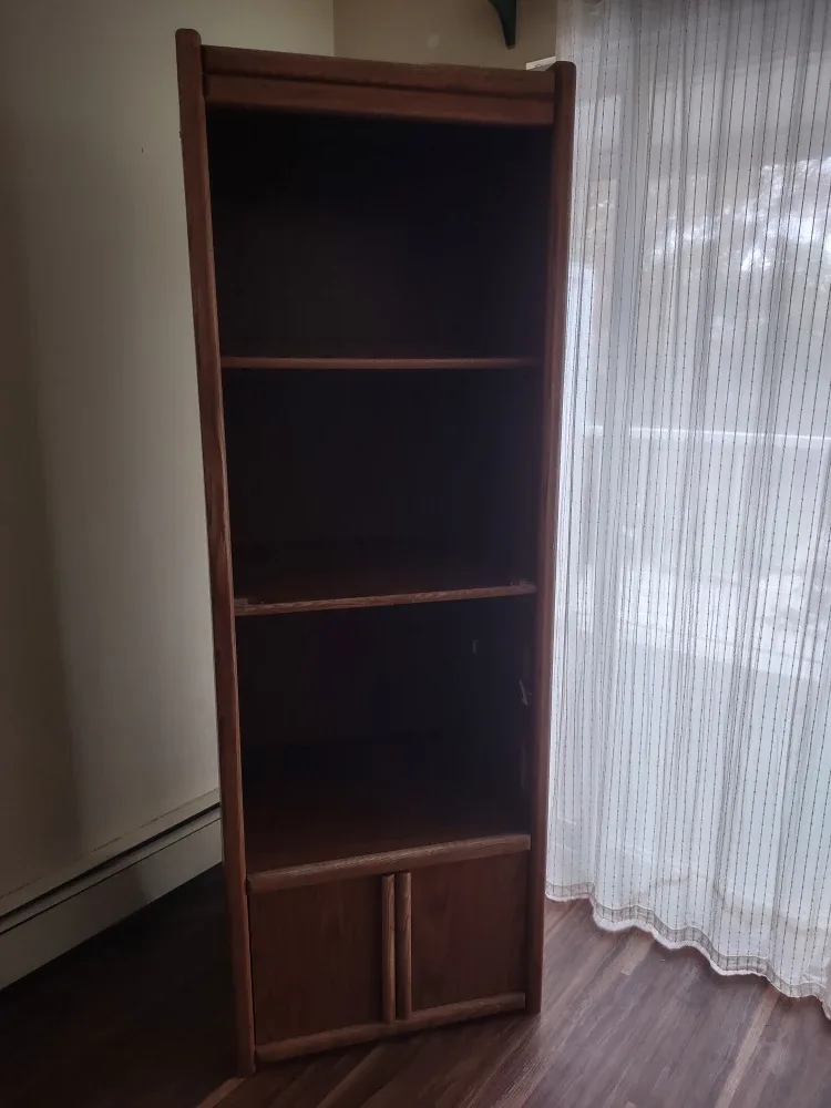 Wooden Bookcase with Light image indicator(3)