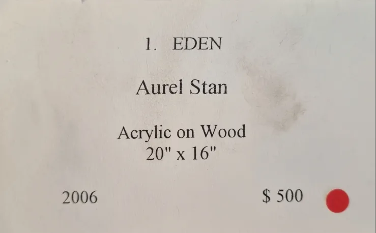 Aurel Stan Acrylic Painting on Wood - 20 x 16 Inches image indicator(4)