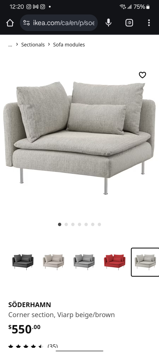 IKEA Söderhamn Corner Sectional Sofa - photo 2
