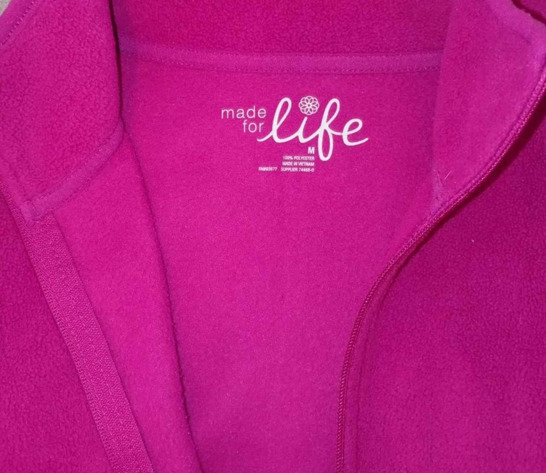 Made for Life Pink Fleece Jacket