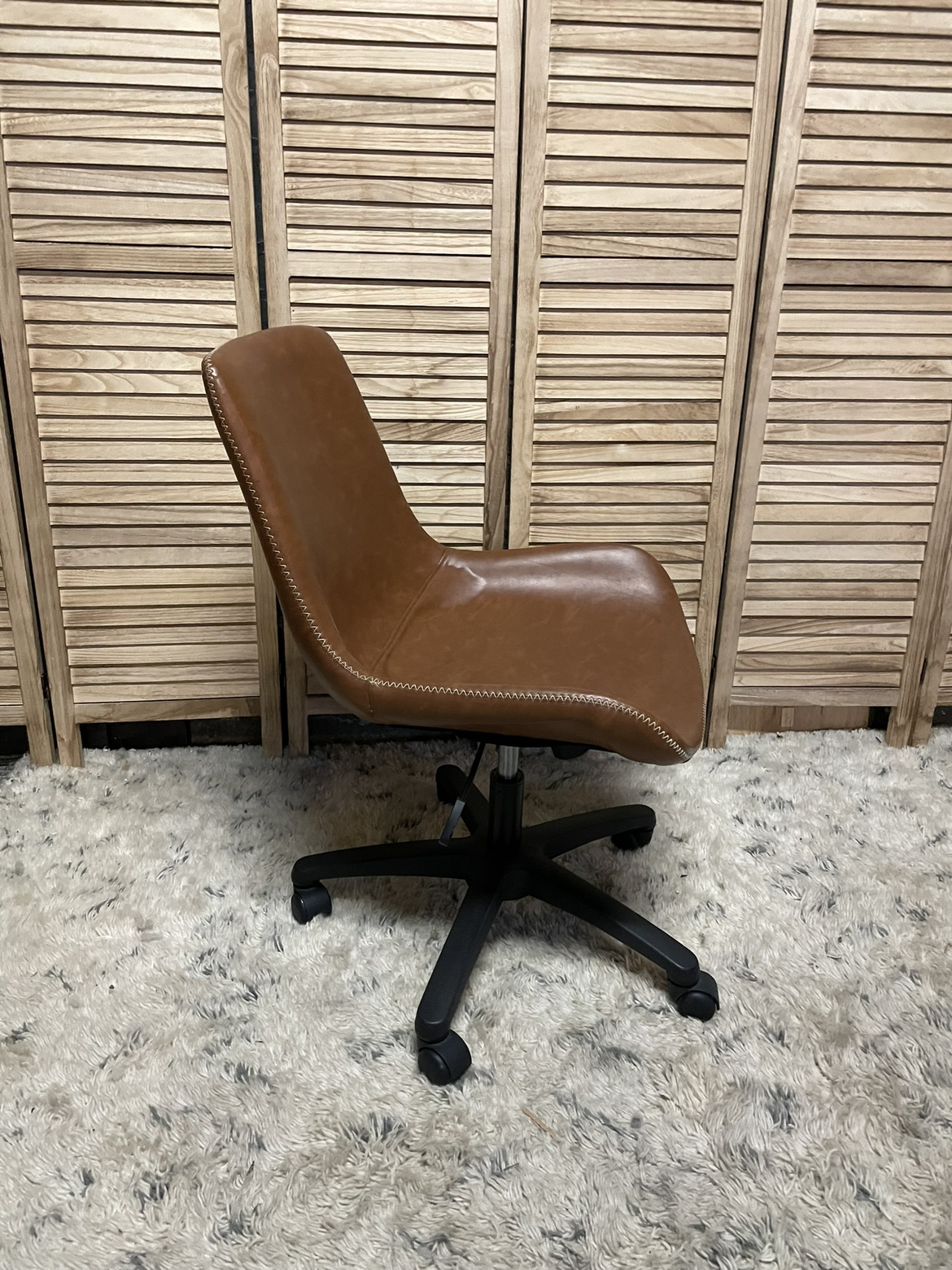 Brown Swivel Office Chair - photo 2