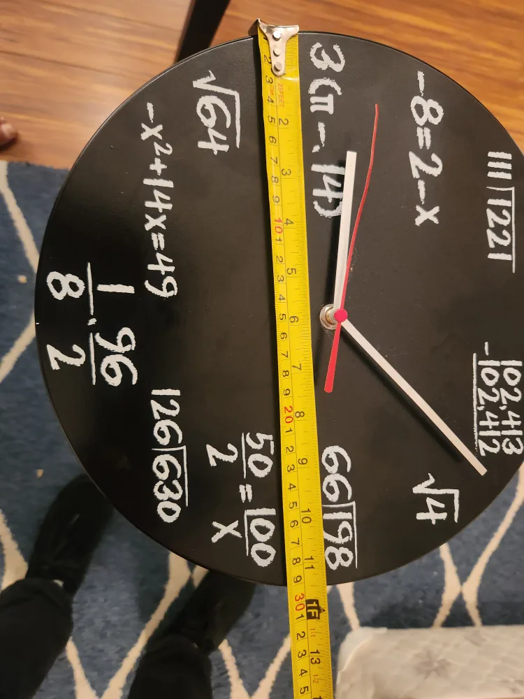 CHALKBOARD LOOKING CLOCK image indicator(2)