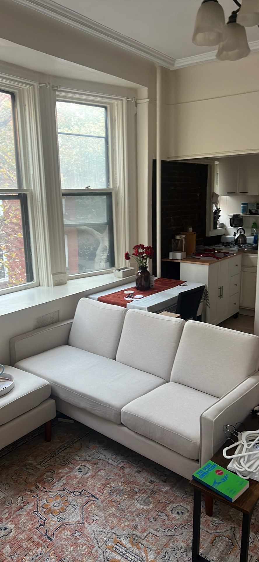 Small White Couch/ Sofa